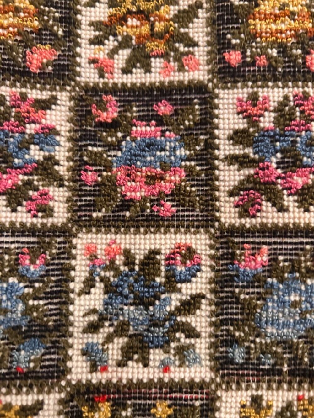 Vintage Thick Woven Textured Upholstery Fabric Yardage 40 x 54 inches